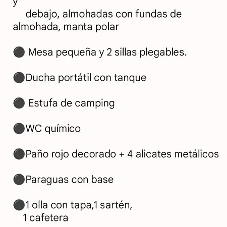 Vamos A La Playa مكان تخييم